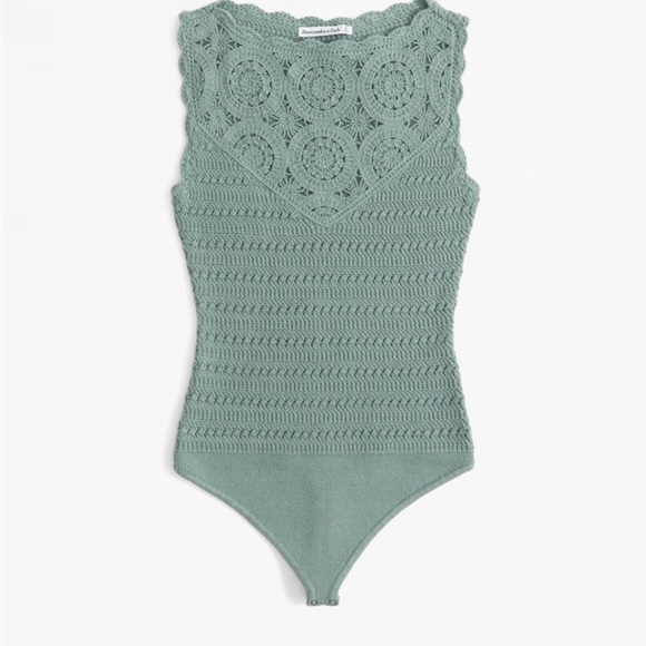 Abercrombie & Fitch Tops - Abercrombie and Fitch crochet style bodysuit
